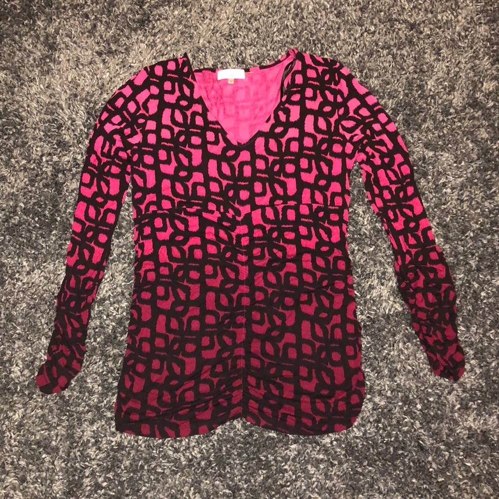 Calvin Klein long sleeve. Pink fade to maroon